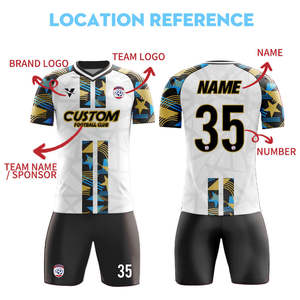 Ventes en gros de maillots de football personnalisés pour adultes, sublimation, maillots de football à séchage rapide, ensembles de maillots de football respirants pour hommes L303 - Product Image 2