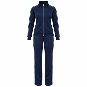 Blank Sweat Suits Winter Unisex Customized Logo Hooded Rhinestone Zip Cardigan XL <b>Women</b> <b>Jogger</b> Sets Breathable Printed <b>Fleece</b> - Product Image 4