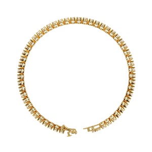 Aries Jewel Classic Lab Grown Diamond IGI Certified 14k <b>Solid</b> <b>Gold</b> Round Brilliant Cut Tennis Bracelet Fine Jewelry Women - Product Image 4