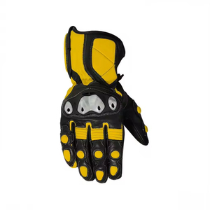 Guantes de Motocicleta de Cuero Ligeros, Duraderos y Cómodos, con Agarre para Pantalla Táctil, Tejido Transpirable y Cierre de Gancho y Bucle - Product Image 3