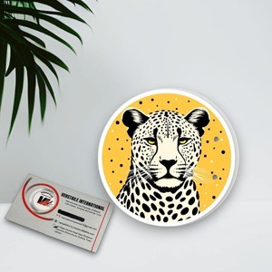 Black White Flower Diamond Cheeta Print Acrylic Magnetic Lash Tiles Reusable Eco-Friendly Private <b>Label</b> Lash Plate Eyelash - Product Image 5