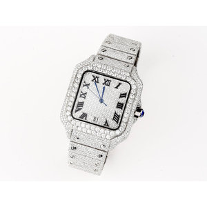 Kim Cương Đồng Hồ Với ETA Cơ Khí Phong Trào Thép Không Gỉ Trường Hợp Sapphire Tinh Thể Quay Số-Kinh Doanh Phong Cách Cho Nam Giới Từ Ấn Độ - Product Image 6