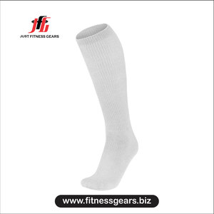 Knee High Cotton <b>Socks</b> Breathable Solid White for Adults <b>Running</b> Workouts Summer - Product Image 3