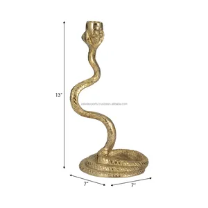 Porte-bougie décoratif de luxe, design moderne, en métal, pour table, centre de table pour mariage, hôtel - Product Image 6
