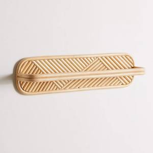 Colgador de toallas de ratán hecho a mano, soporte para anillos de bufanda, accesorio de baño al por mayor - Product Image 6