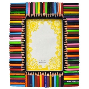 กรอบรูปดินสอ5x7ทำมือหลากสีกรอบรูปบนโต๊ะ - Product Image 1