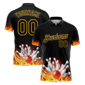 Chemise de golf personnalisée pour homme, directement de l'usine, avec impression numérique sur le devant, en polyester écologique, respirant et à séchage rapide, style sportif - Product Image 1