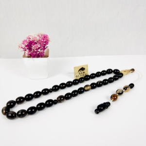 ลูกประคำมุสลิมทำมือขายส่ง ทำจากเขาสัตว์ธรรมชาติ งานฝีมือสุดหรูสำหรับผู้ชาย ลูกประคำอิสลามแบบทันสมัย สัมผัสเหมือนจริง จำหน่ายจำนวนมาก - Product Image 1