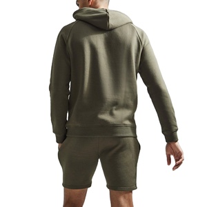 Nouvel ensemble 2026 de sweats à capuche et shorts en coton 100% style streetwear, avec bord extérieur en tissu éponge, broderies et patchs vieillis, effet délavé soleil, pour l'automne - Product Image 3