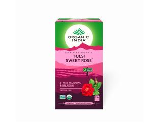 Organic India Tulsi Gingembre 25 sachets (1 sachet x 1,74 g chacun) Organic India Tulsi Rose Douce 18 sachets de thé - Product Image 2