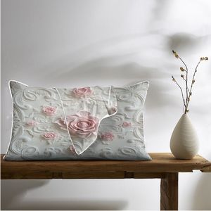 2 Pezzi di Federe per Cuscini con Uccelli Viola e Fiori a Tromba, Decorazioni Armoniose con Animali e Piante - Product Image 6