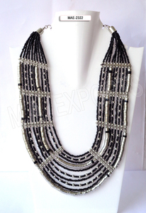 Collier à maillons perlés géométriques en forme de cœur de haute qualité pour femme, style bohème opale, bijou cadeau, accessoire de mode pour fête, vente en gros - Product Image 4