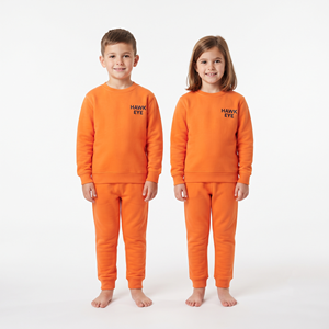 Conjunto Deportivo de Alta Calidad Personalizado para Niños, Sudadera con Capucha y Pantalones de Felpa de Algodón, Ropa Casual de Invierno de Dos Piezas - Product Image 5