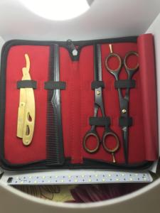 new Selling Stainless Steel <b>Barber</b> salon Shear & Hair Cutting Scissor Beauty Type Thinning Scissors <b>set</b> kit - Product Image 3