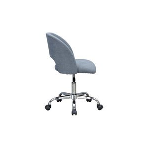 Chaise de bureau pivotante exécutive en tissu gris pour adolescents et adultes - Product Image 4