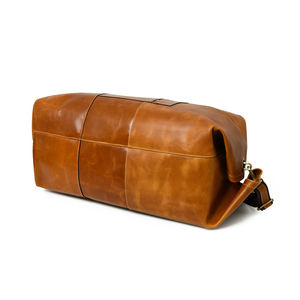 Nouveauté Sac de voyage unisexe en cuir véritable de créateur décontracté multifonctionnel avec logo personnalisé - Product Image 4