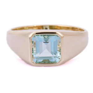 14K Solid Gold Cushion Cut Ruby and <b>Citrine</b> <b>Ring</b> Set Resizable Hip Hop Style - Product Image 1