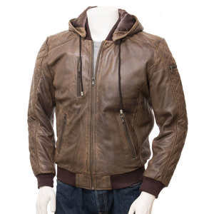 Veste en cuir pour homme style streetwear OEM – Qualité supérieure, prix imbattable, veste d'hiver unie et tendance - Product Image 1