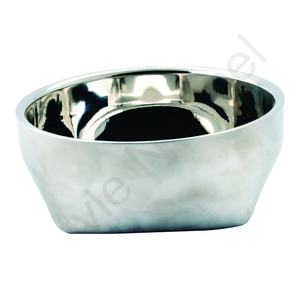 Comederos y Bebederos para Mascotas de Acero Inoxidable, Comederos Antideslizantes para Perros y Gatos, Tazón Oblongo de Doble Pared - Product Image 1