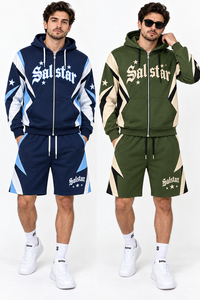 Ensemble de survêtement personnalisé pour homme, 2 pièces, sweat à capuche et short, ensemble de vêtements de sport, streetwear personnalisé, fabricant de survêtements de jogging - Product Image 3