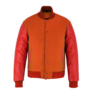 Wholesale Custom latest designs Long Sleeve Winter <b>Jacket</b> <b>Plain</b> Blank <b>Varsity</b> Letterman <b>Jacket</b> for men - Product Image 1