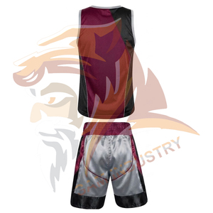 Ensemble de veste et short de boxe 100% polyester, uniformes de boxe unisexes, vente en gros, uniformes de kick-boxing personnalisés, unis - Product Image 3