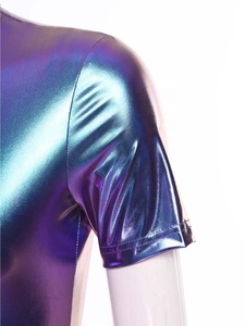 ชุดบอดี้สูทเมทัลลิกสำหรับผู้หญิง สำหรับใส่ไปไนต์คลับ เต้นแจ๊ส ชายหาด ยิมนาสติก การแสดงบนเวที งานปาร์ตี้ และออกกำลังกาย - Product Image 5