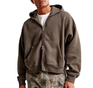 Sudadera con Capucha Personalizada, 100% Algodón, Gruesa, 400-450 Gsm, Antiarrugas, de Alta Calidad, Estilo Urbano, para Hombre, Corte Holgado, Invierno - Product Image 1