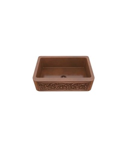 Fregadero de Cocina de Cobre Artístico, Diseño Hecho a Mano, Crea una Impresión Memorables en Interiores de Cocina de Alta Gama - Product Image 1