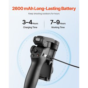 Foldable 3-Axis Smartphone Gimbal <b>Stabilizer</b> Compatible with Android & Phone - Product Image 6