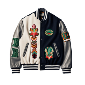 <b>Top</b> Selling 100% Original <b>Leather</b> Letterman Varsity Jacket Men Premium Breathable Winter <b>High</b> Street - Product Image 5