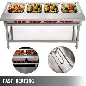 110V 2000W commerciale elettrico scaldavivande a baginaio Buffet bancone per servire a vapore 4 pentole 18 quarti/attrezzatura per riscaldare la padella - Product Image 5