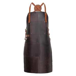 Personalized High Quality Leather Apron for Unisex Blacksmith Woodworking Pockets Strap Breathable Comfortable Leather Aprons - Product Image 1