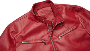 Blouson à capuche en cuir marron pour homme, style classique, multi-poches, élégant, streetwear, vêtement d'extérieur, choix de marque personnalisée, collection 2026 - Product Image 5