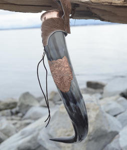 Corne à boire Viking de haute qualité avec laiton dernière conception corne à boire Viking naturelle avec taille personnalisée au prix le plus bas - Product Image 6
