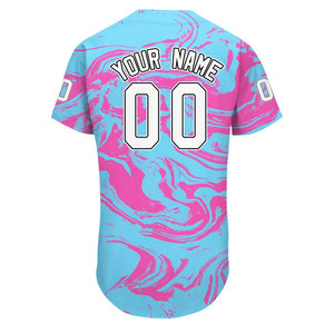 Último Diseño de Camiseta de Béisbol para Hombre a Precio Económico, Color Sólido, Talla Personalizada, Camiseta de Béisbol Sublimada, Uniformes - Product Image 3