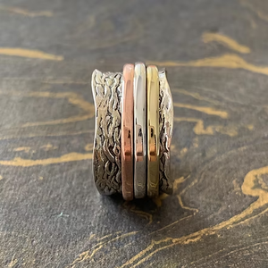 925 <b>Silver</b> Bohemia Style Unisex <b>Spinner</b> <b>Ring</b> (8.7 Grams)-Gift for Everyday & Any Occasions Wear - Product Image 2