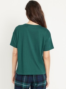 เสื้อยืดผู้หญิงขายดี แขนสั้น คอกลม ระบายอากาศดี สไตล์ลำลอง สตรีทแวร์ สีพื้น ผ้าฝ้าย 100% ทรงหลวม - Product Image 3