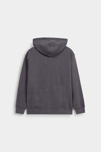 Sweat à capuche zippé oversize pour homme, couleur unie, en coton French Terry, décontracté, pour l'automne - Product Image 5