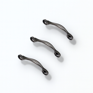Precio al por mayor Tirador de aleación de zinc estilo vintage con forma de arco para muebles de cocina y baño, herrajes elegantes curvos para cajones - Product Image 6