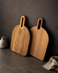 Tabla de Cocina Clásica de Madera de Acacia, Tabla de Cortar de Madera con Asa, Diseño Natural Minimalista, Tabla de Cortar de Madera para Cocina - Product Image 2