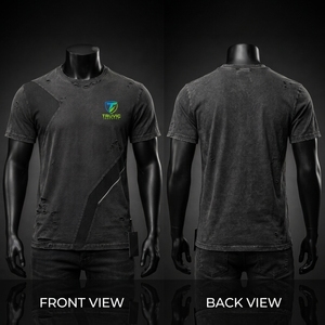 Men Lightweight Distressed <b>T</b> <b>Shirt</b> Breathable Cotton Blend Fabric Washed Finish Soft Texture Comfortable Fit Summer Streetwear - Product Image 4