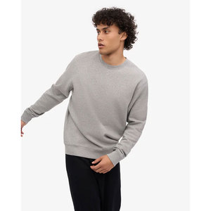 Men's Plain Garment-Dyed Casual <b>Long</b> Sleeve <b>Sweatshirt</b> Cozy Men's Faded Pullover Sweater Warm Fleece Crew <b>Sweatshirt</b> - Product Image 2