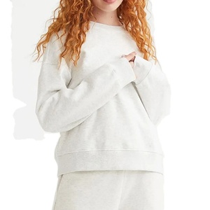 women sweatshirt fleece lined pullover long sleeve soft top perfect for cold weather casual outfits relaxed fit winter fashion - Product Image 1