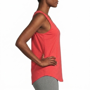 Loose Fit Sleeveless Tank <b>Top</b> Scoop Neck Curved Hem Soft Cotton Summer Casual Lightweight Custom OEM Wholesale Manufacturer - Product Image 3