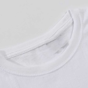 T-shirt en coton à manches courtes, col rond, personnalisable avec logo brodé ou imprimé, design DIY, peint à la main, transfert thermique. - Product Image 2