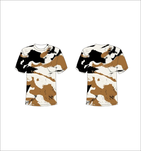 T-shirt camouflage abstrait pour hommes, décontracté, à manches courtes, col rond, streetwear, mode - Product Image 1