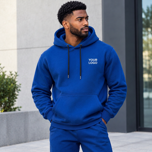 Sweat-shirt à capuche athlétique pour homme, en coton respirant, pour l'entraînement, les échauffements et les activités sportives - Product Image 2