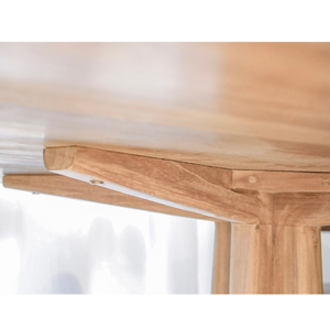 Santa Round Solid Wood Dining <b>Table</b> <b>Mid</b> <b>Century</b> Modern Minimalist for Home and Cafe - Product Image 4