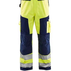 Hi Vis Bib <b>Overalls</b> Reflective Safety Bib Pants <b>Waterproof</b> Work Bib High Visibility Industrial Heavy Duty Workwear Trousers Men - Product Image 4